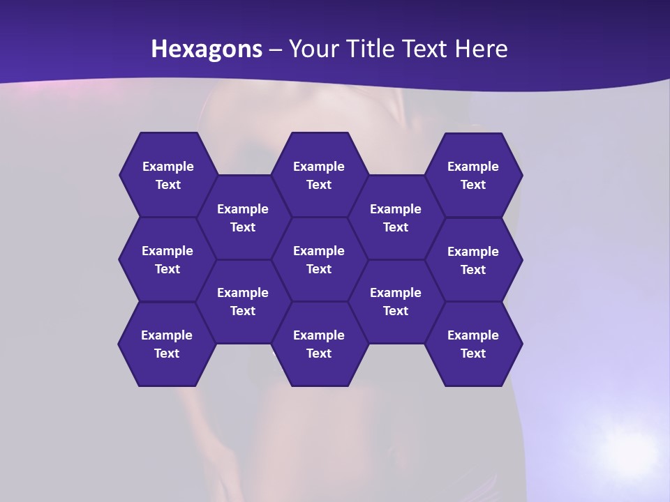 Nightlife Blue Di Coball PowerPoint Template