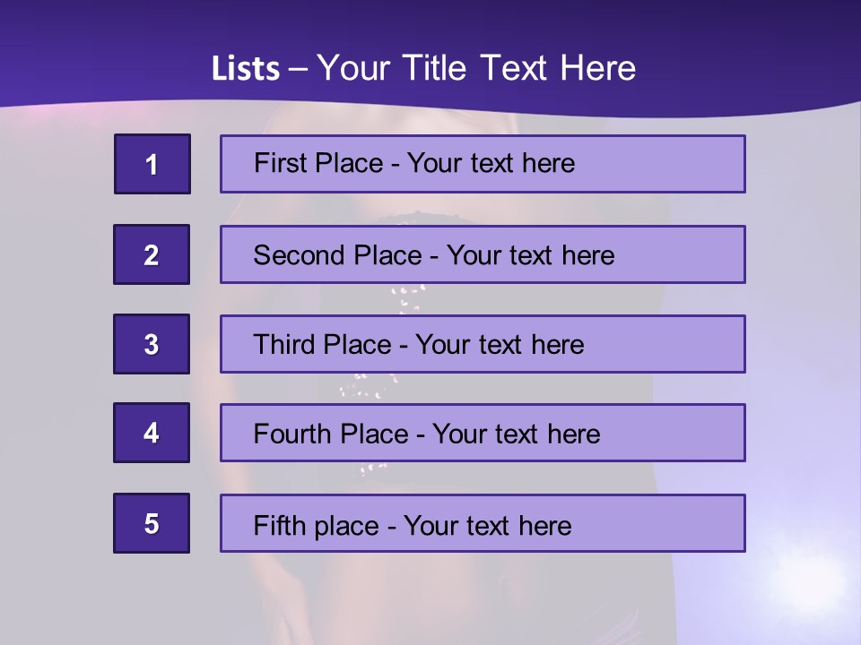 Nightlife Blue Di Coball PowerPoint Template