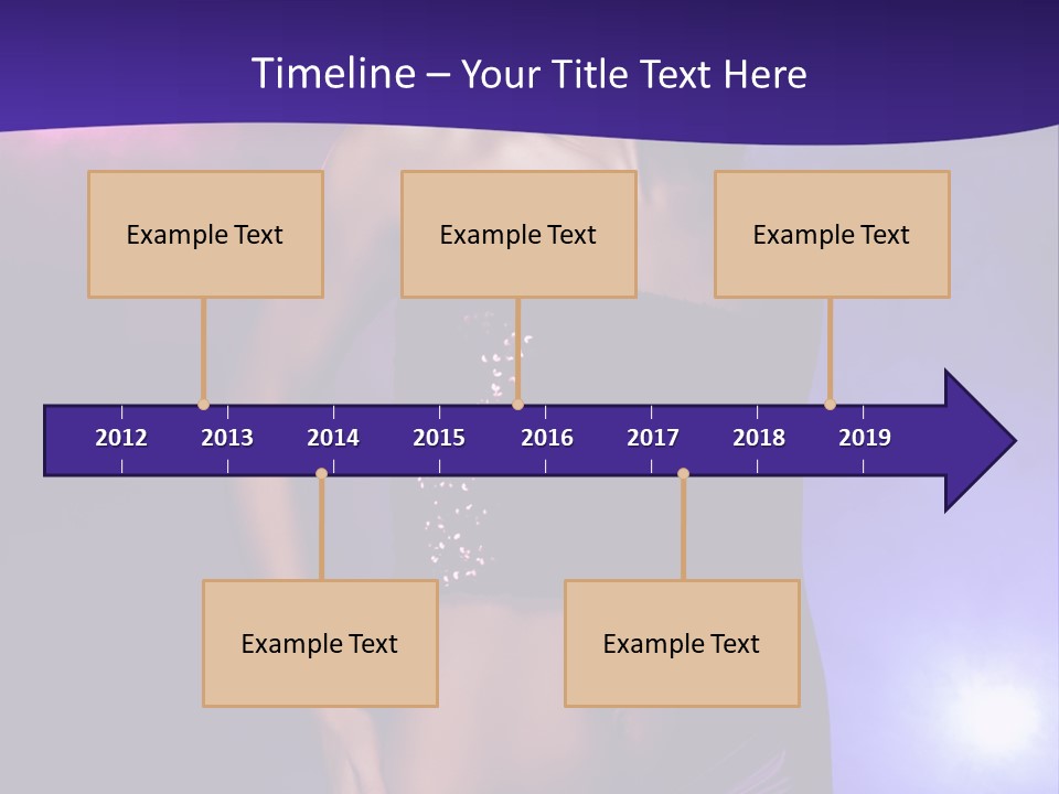 Nightlife Blue Di Coball PowerPoint Template