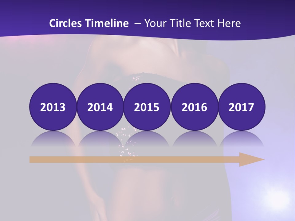 Nightlife Blue Di Coball PowerPoint Template