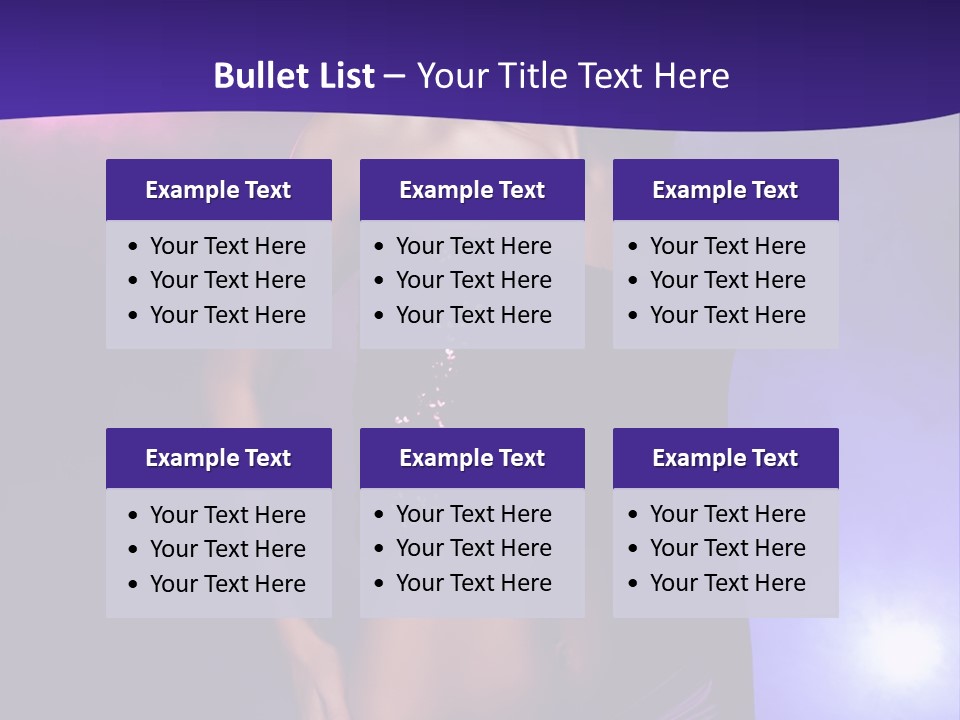 Nightlife Blue Di Coball PowerPoint Template