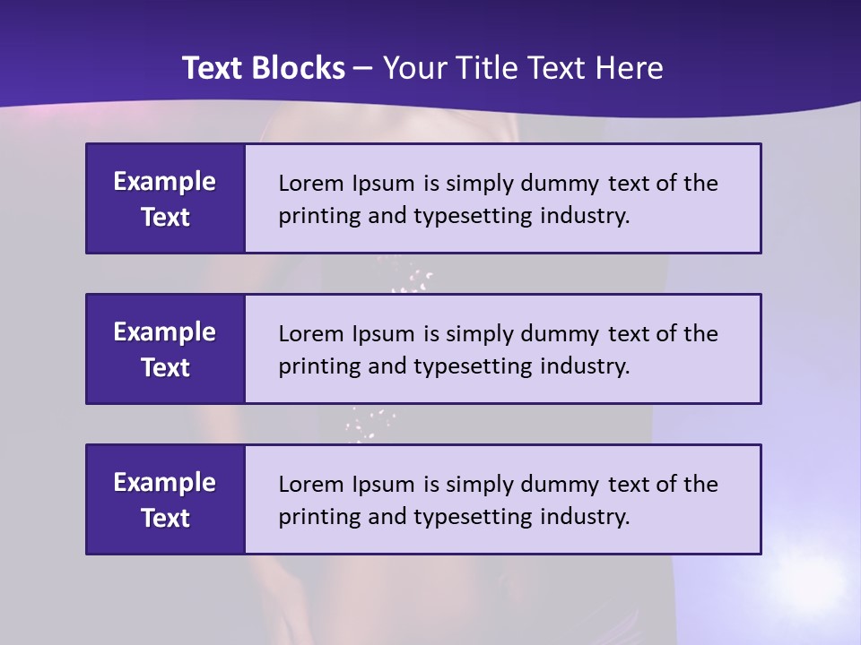Nightlife Blue Di Coball PowerPoint Template