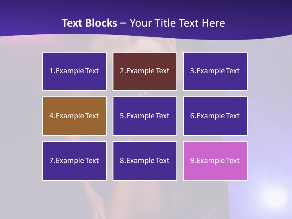 Nightlife Blue Di Coball PowerPoint Template