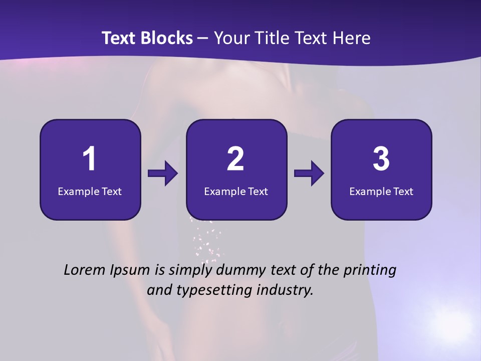 Nightlife Blue Di Coball PowerPoint Template