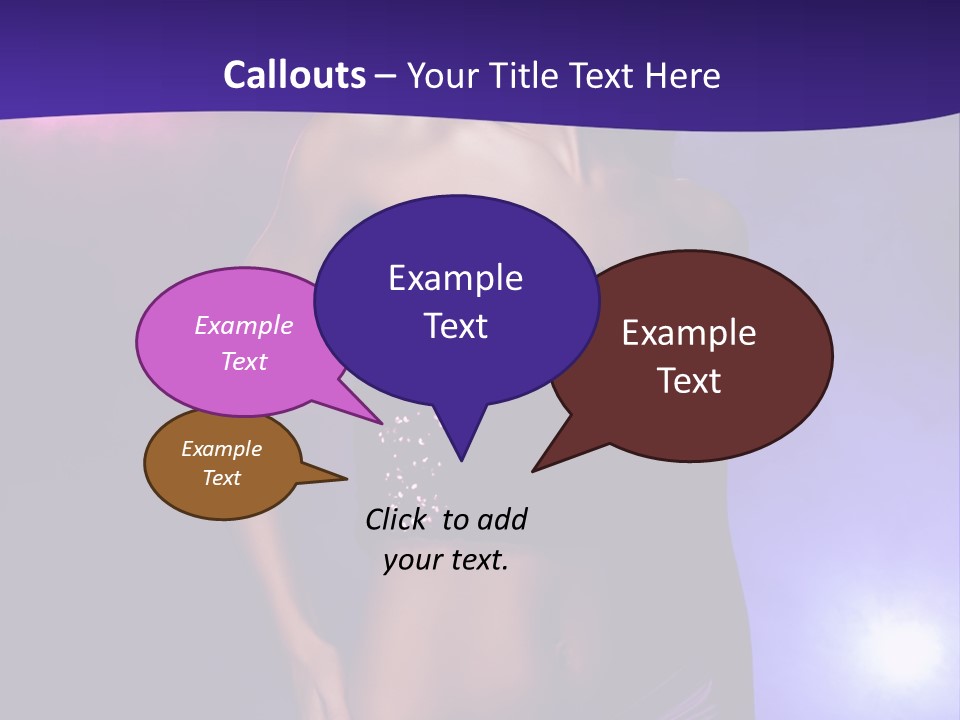 Nightlife Blue Di Coball PowerPoint Template