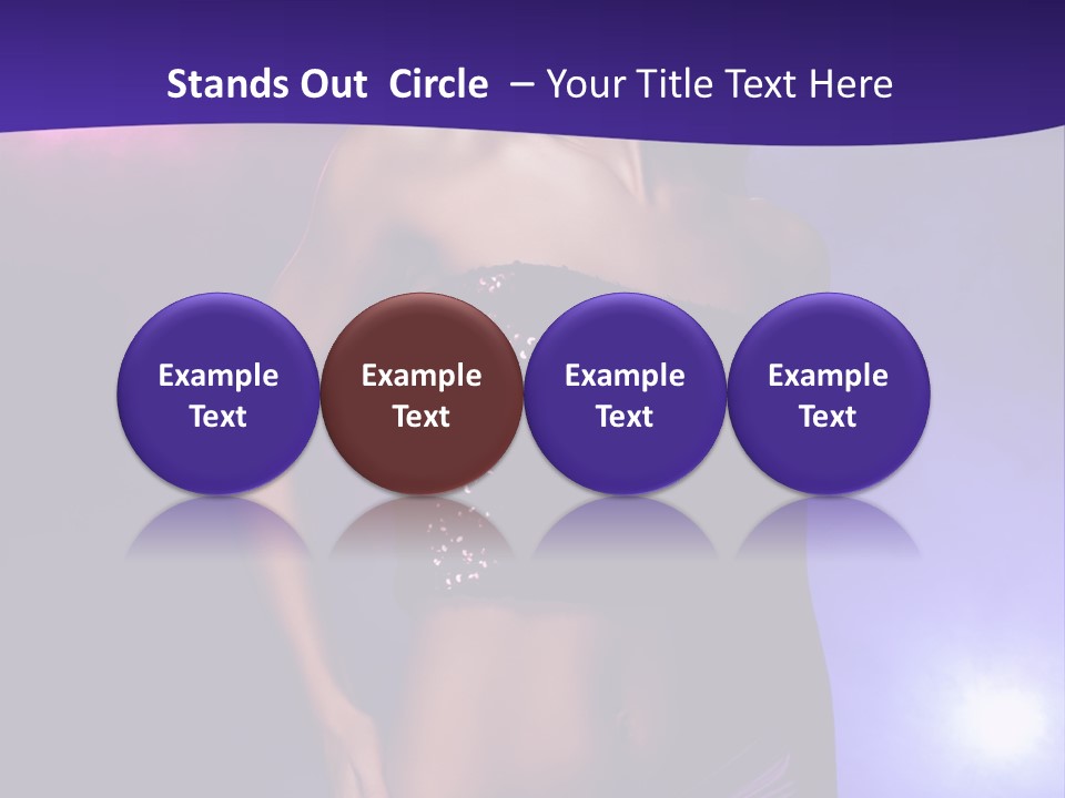 Nightlife Blue Di Coball PowerPoint Template