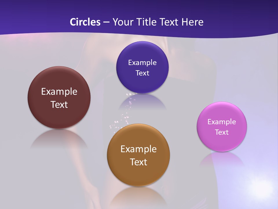 Nightlife Blue Di Coball PowerPoint Template