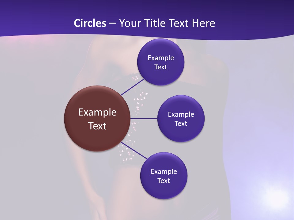 Nightlife Blue Di Coball PowerPoint Template