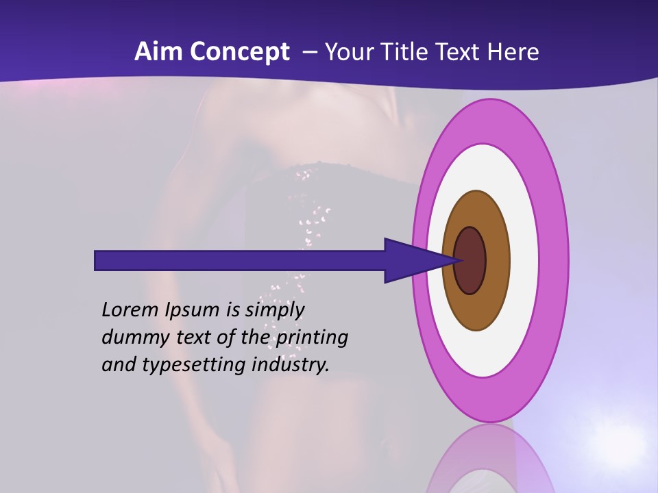 Nightlife Blue Di Coball PowerPoint Template