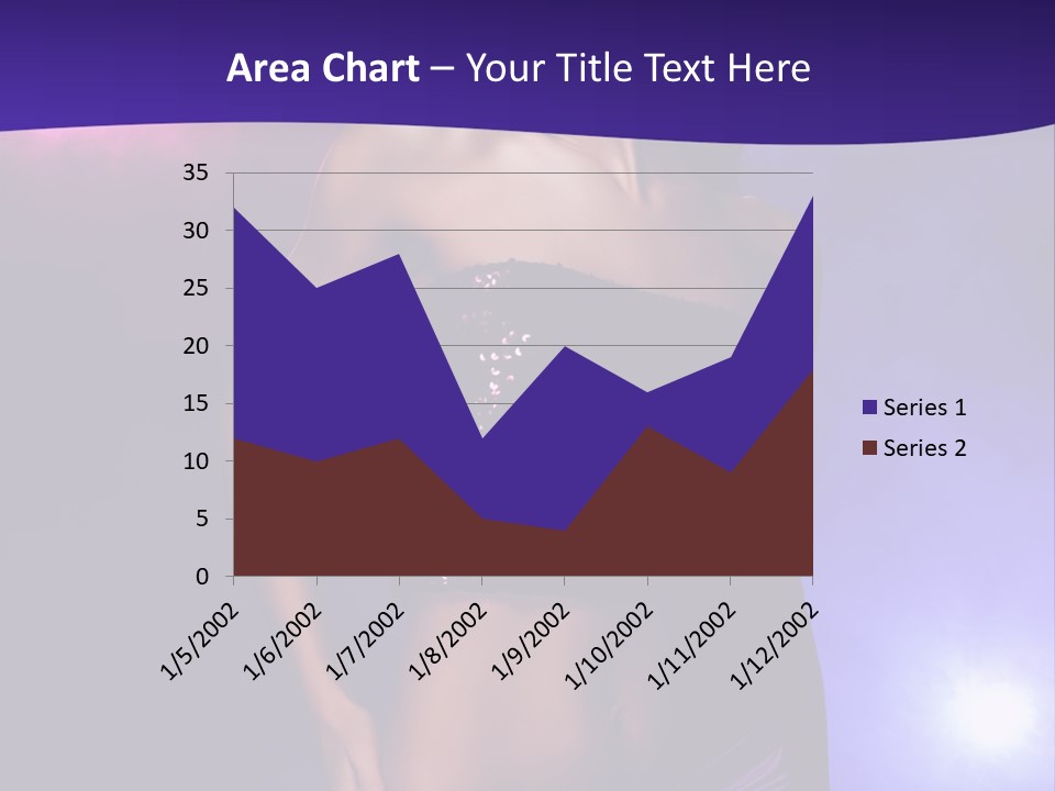 Nightlife Blue Di Coball PowerPoint Template