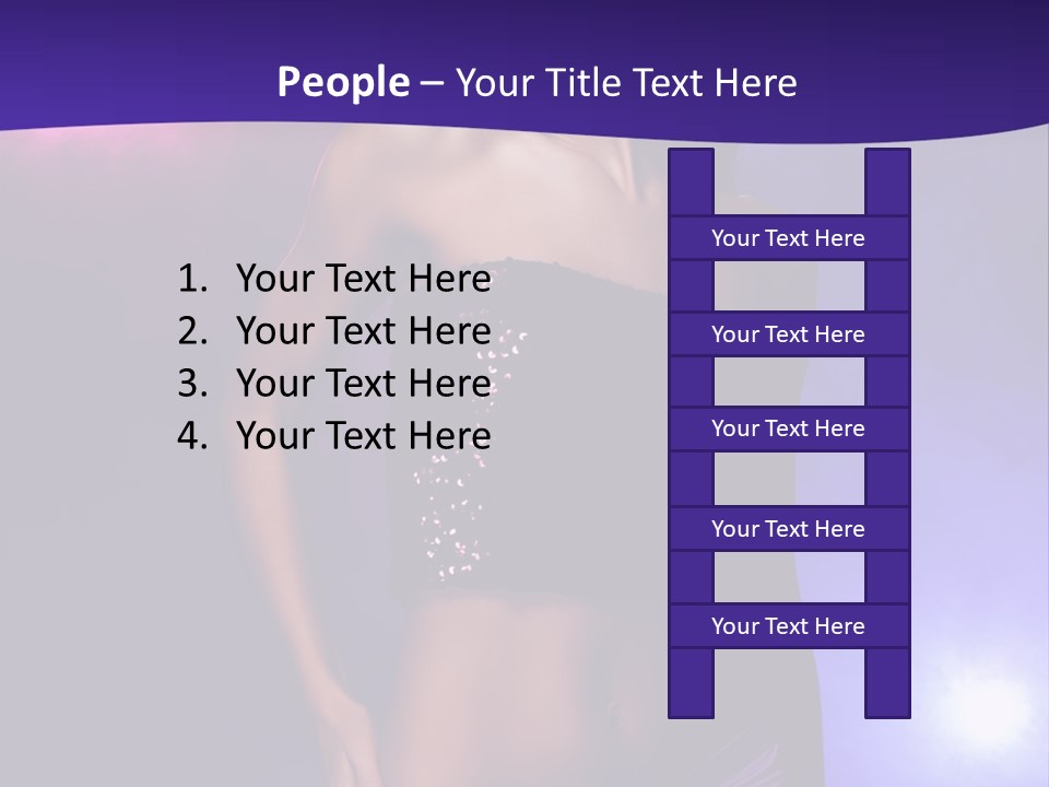 Nightlife Blue Di Coball PowerPoint Template