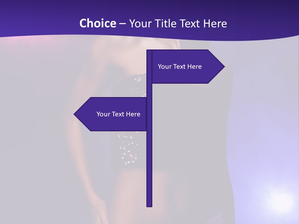 Nightlife Blue Di Coball PowerPoint Template