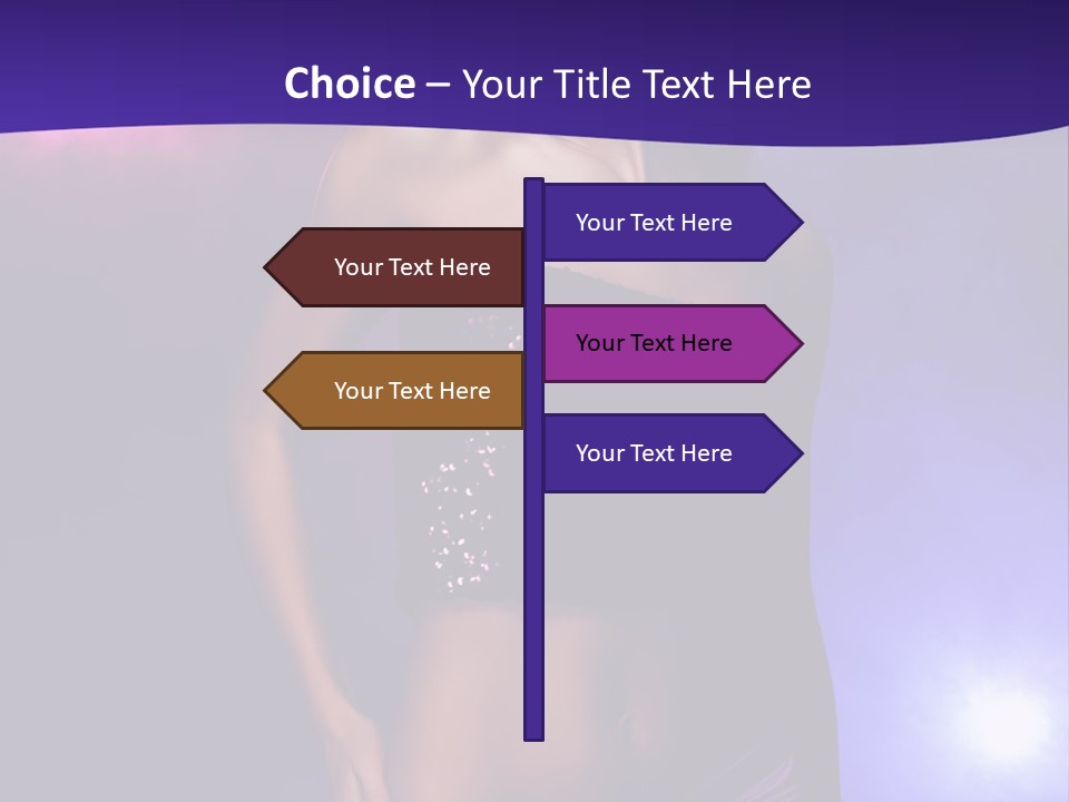 Nightlife Blue Di Coball PowerPoint Template