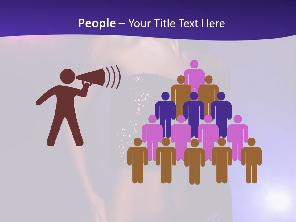 Nightlife Blue Di Coball PowerPoint Template