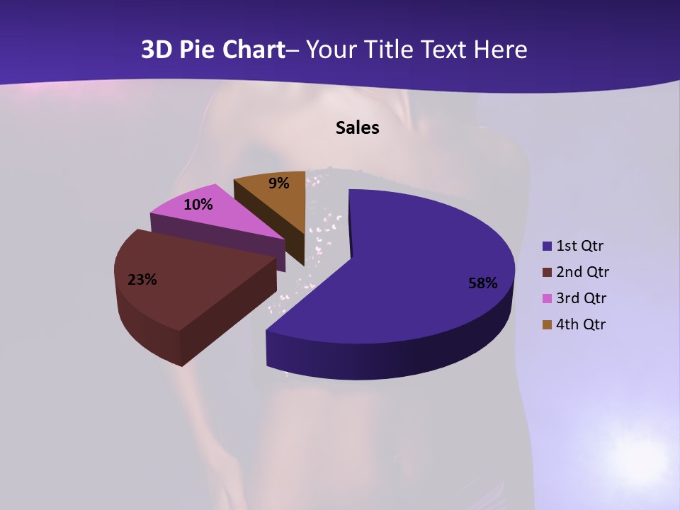 Nightlife Blue Di Coball PowerPoint Template