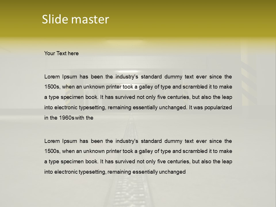 Underground Beton Floor PowerPoint Template