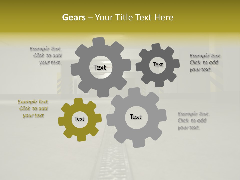 Underground Beton Floor PowerPoint Template