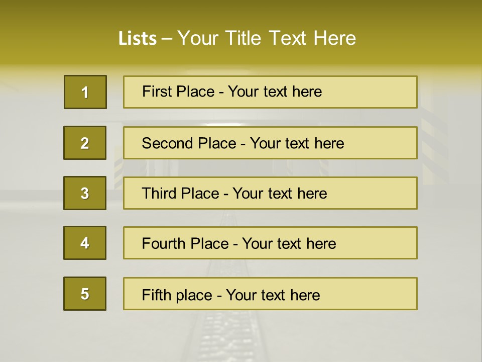 Underground Beton Floor PowerPoint Template