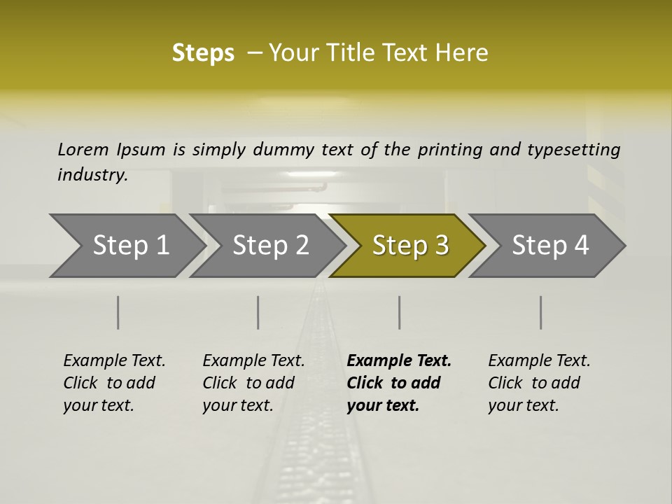 Underground Beton Floor PowerPoint Template