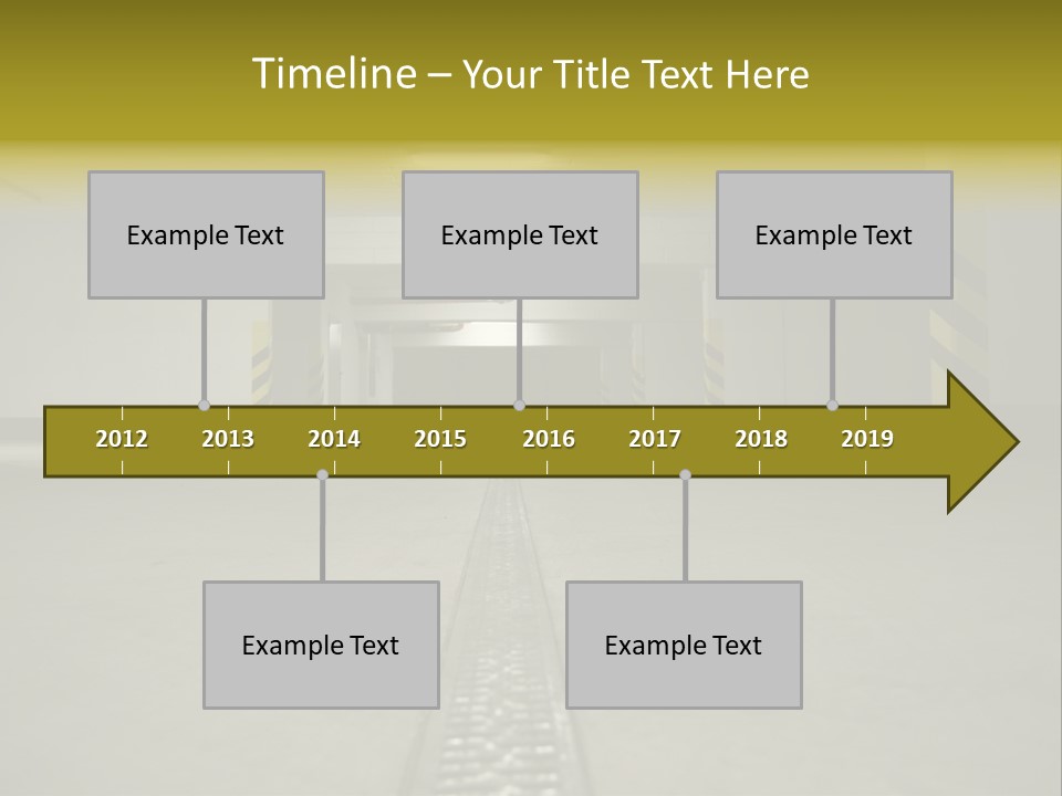 Underground Beton Floor PowerPoint Template