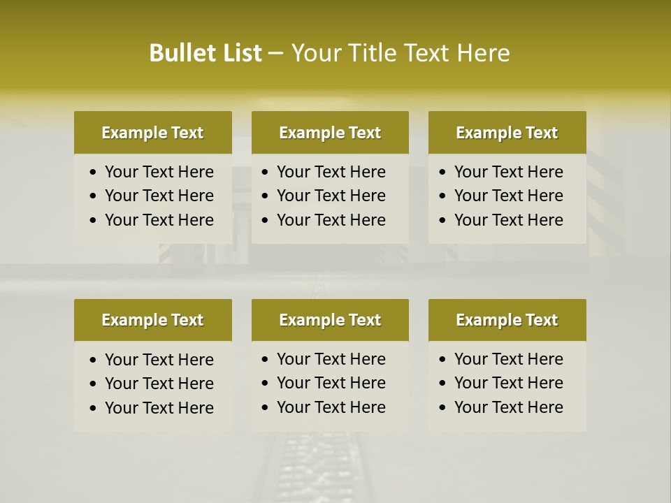 Underground Beton Floor PowerPoint Template