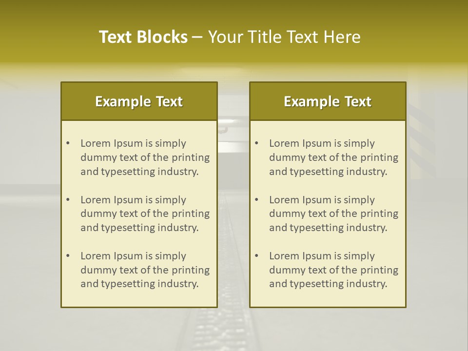 Underground Beton Floor PowerPoint Template