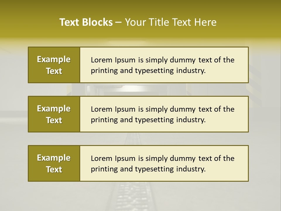 Underground Beton Floor PowerPoint Template