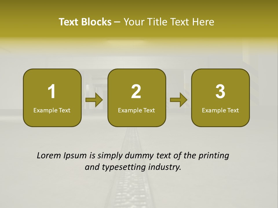 Underground Beton Floor PowerPoint Template