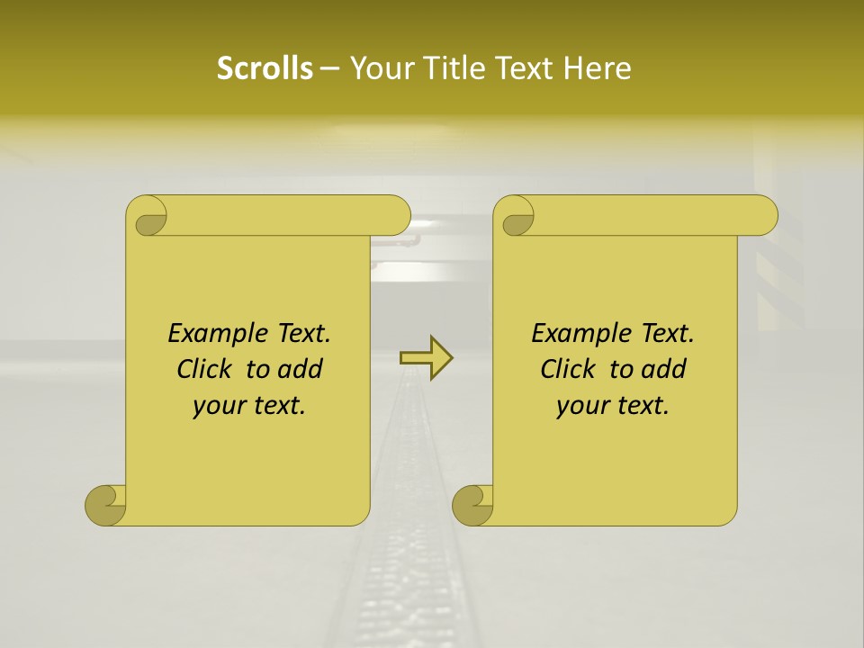Underground Beton Floor PowerPoint Template