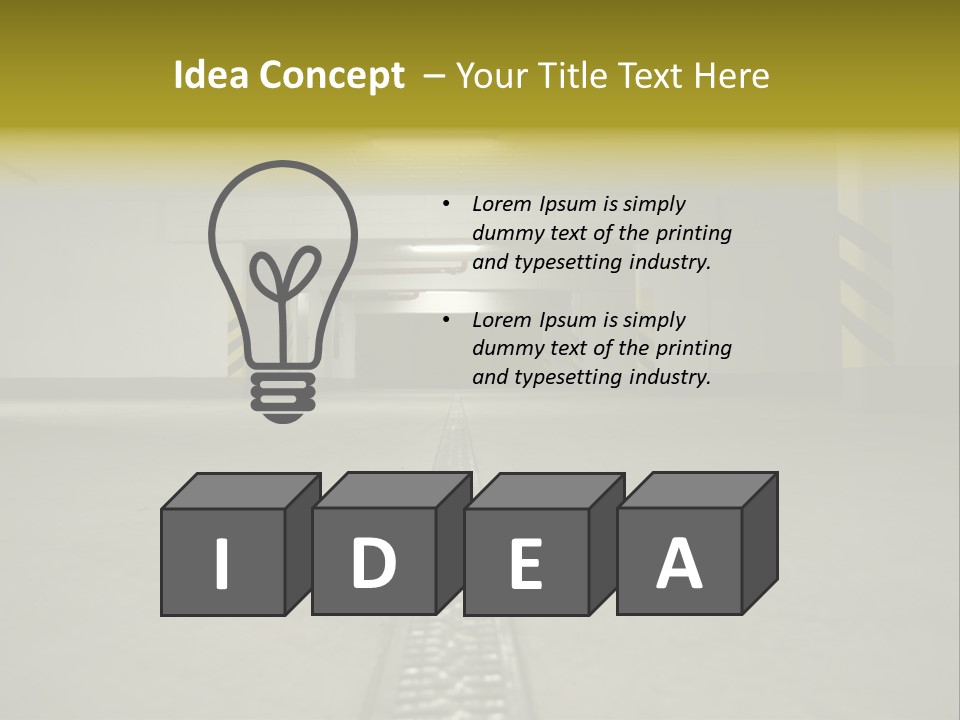 Underground Beton Floor PowerPoint Template