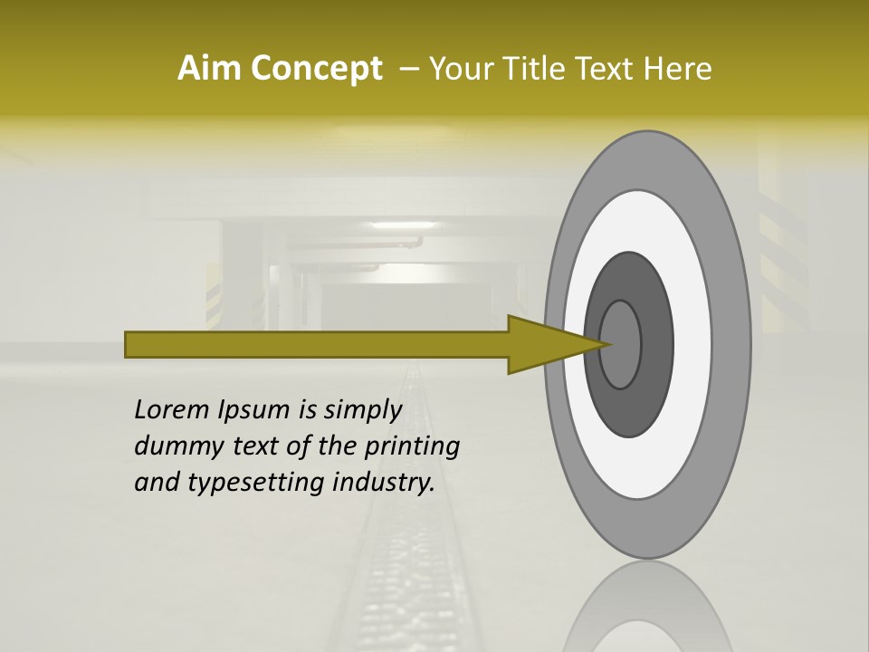 Underground Beton Floor PowerPoint Template