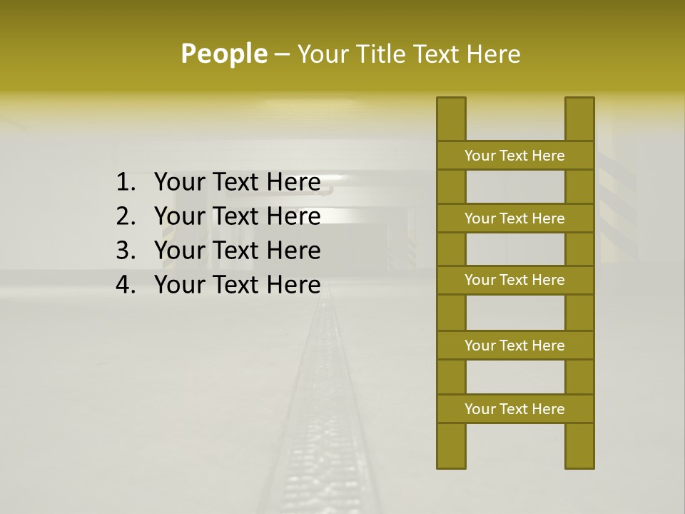 Underground Beton Floor PowerPoint Template