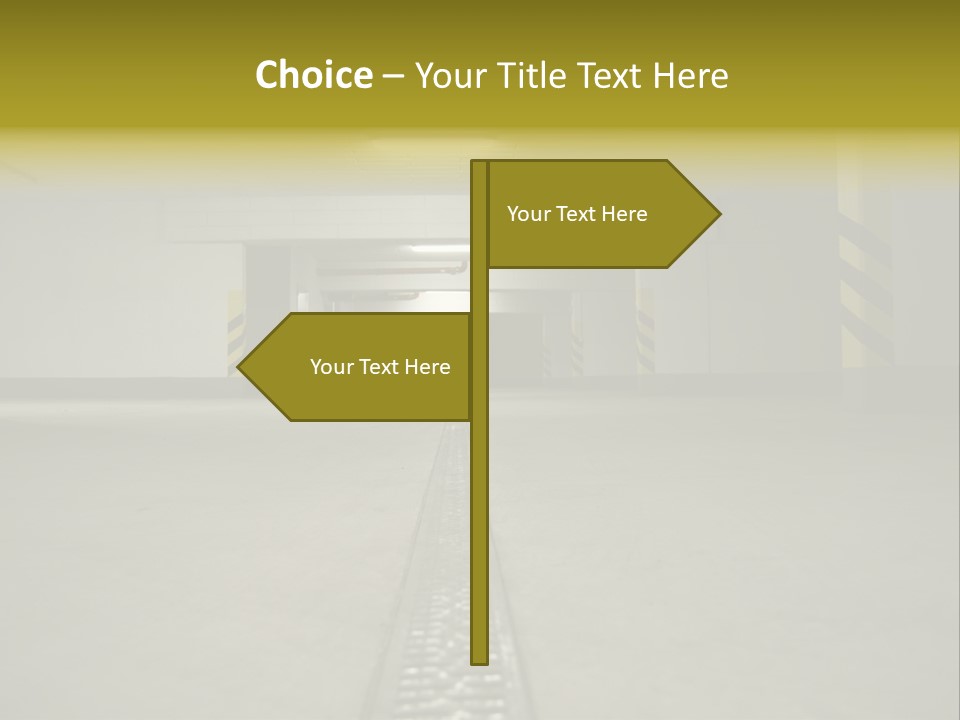 Underground Beton Floor PowerPoint Template