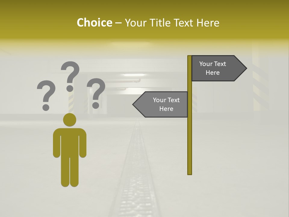 Underground Beton Floor PowerPoint Template