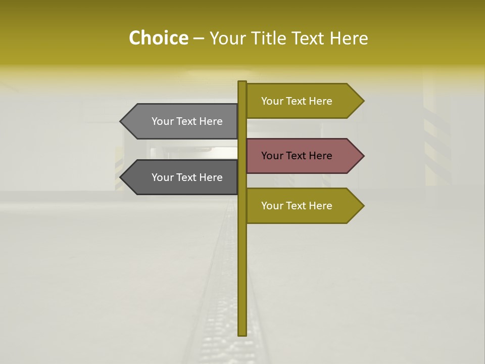 Underground Beton Floor PowerPoint Template