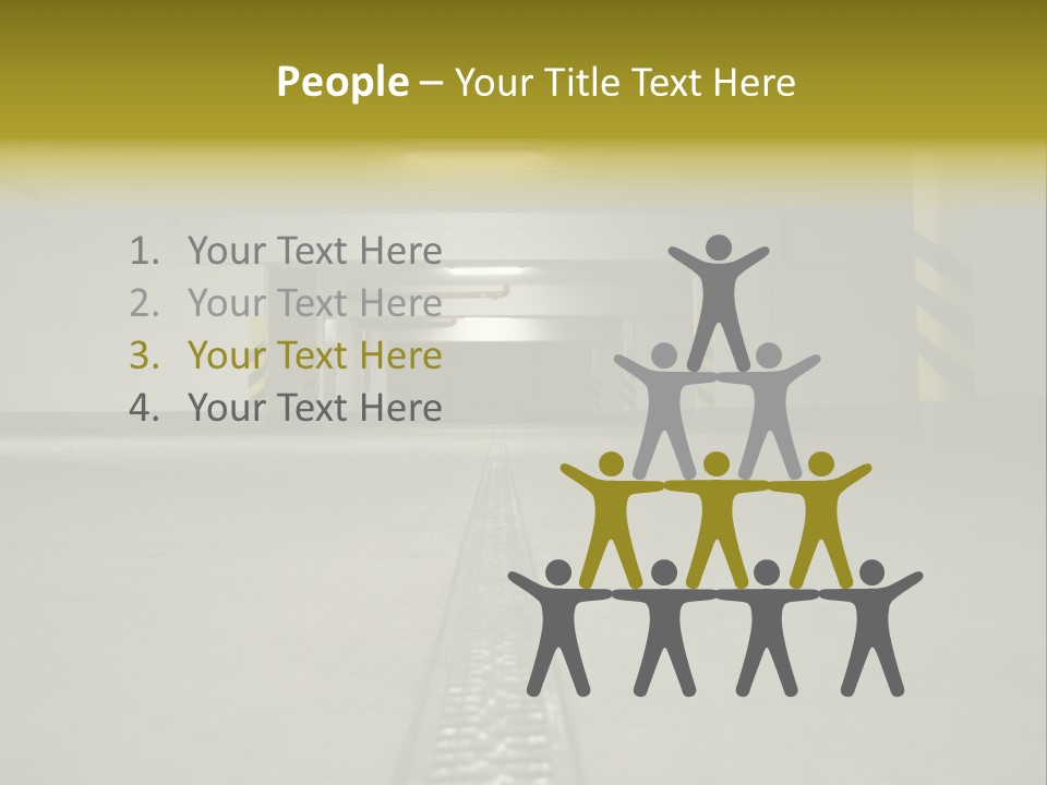 Underground Beton Floor PowerPoint Template