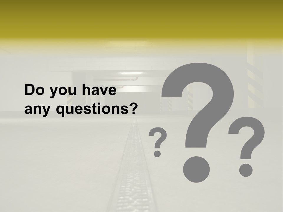 Underground Beton Floor PowerPoint Template