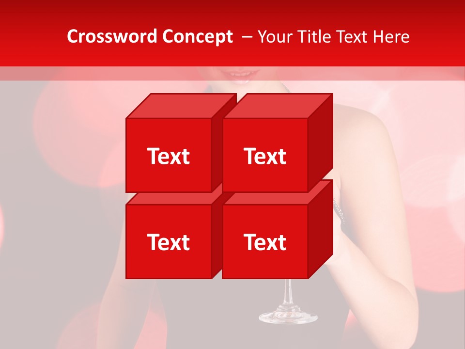 Human Young Sensual PowerPoint Template