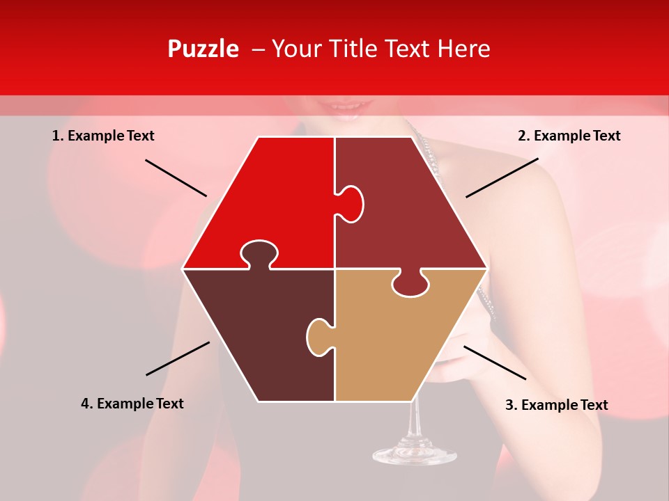 Human Young Sensual PowerPoint Template