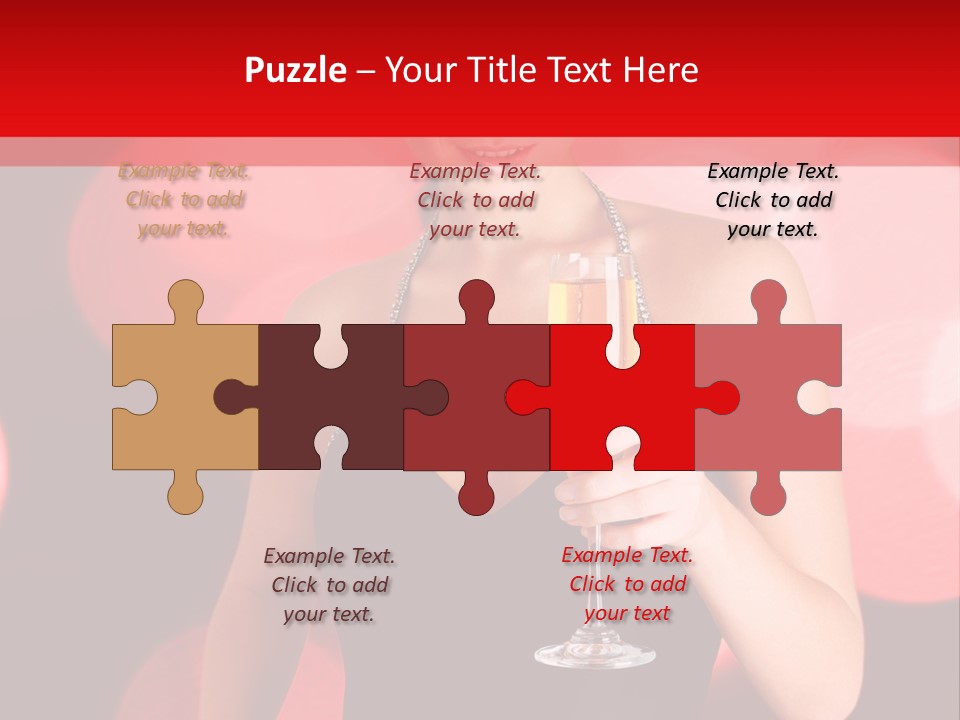 Human Young Sensual PowerPoint Template