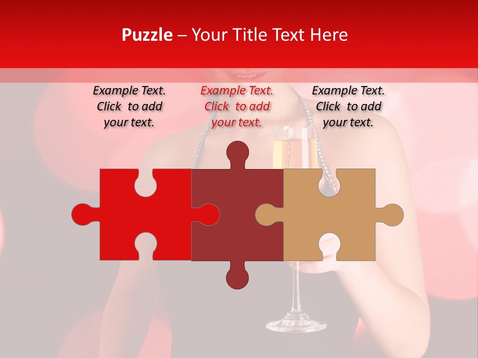 Human Young Sensual PowerPoint Template