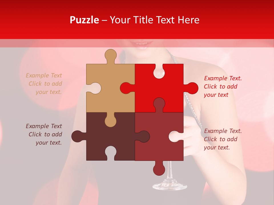 Human Young Sensual PowerPoint Template