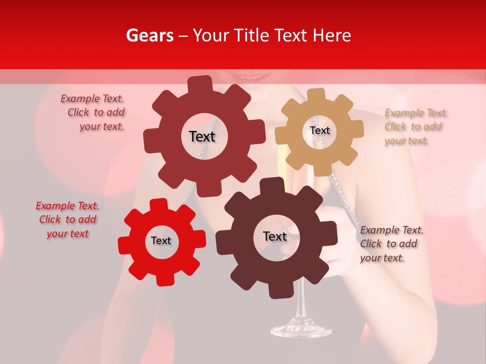 Human Young Sensual PowerPoint Template