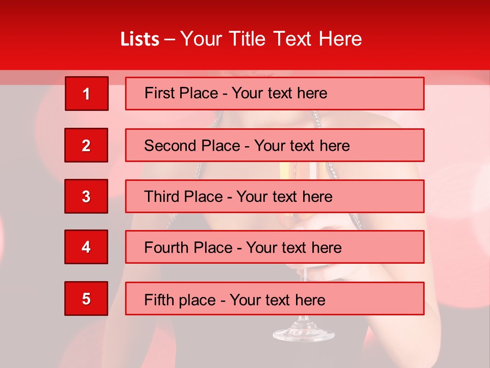 Human Young Sensual PowerPoint Template