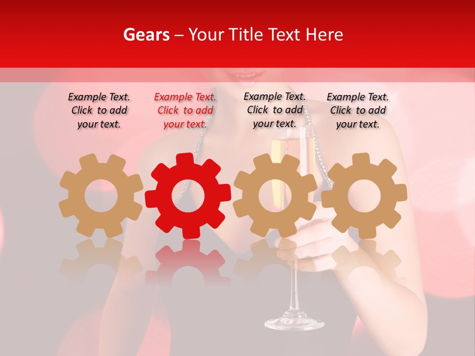 Human Young Sensual PowerPoint Template