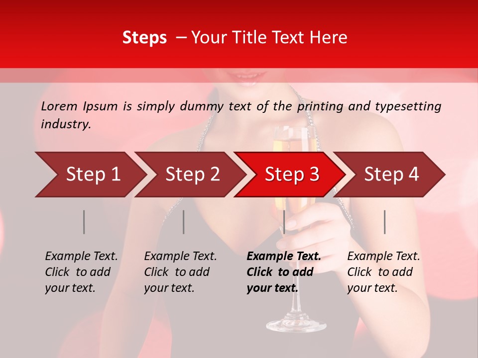 Human Young Sensual PowerPoint Template