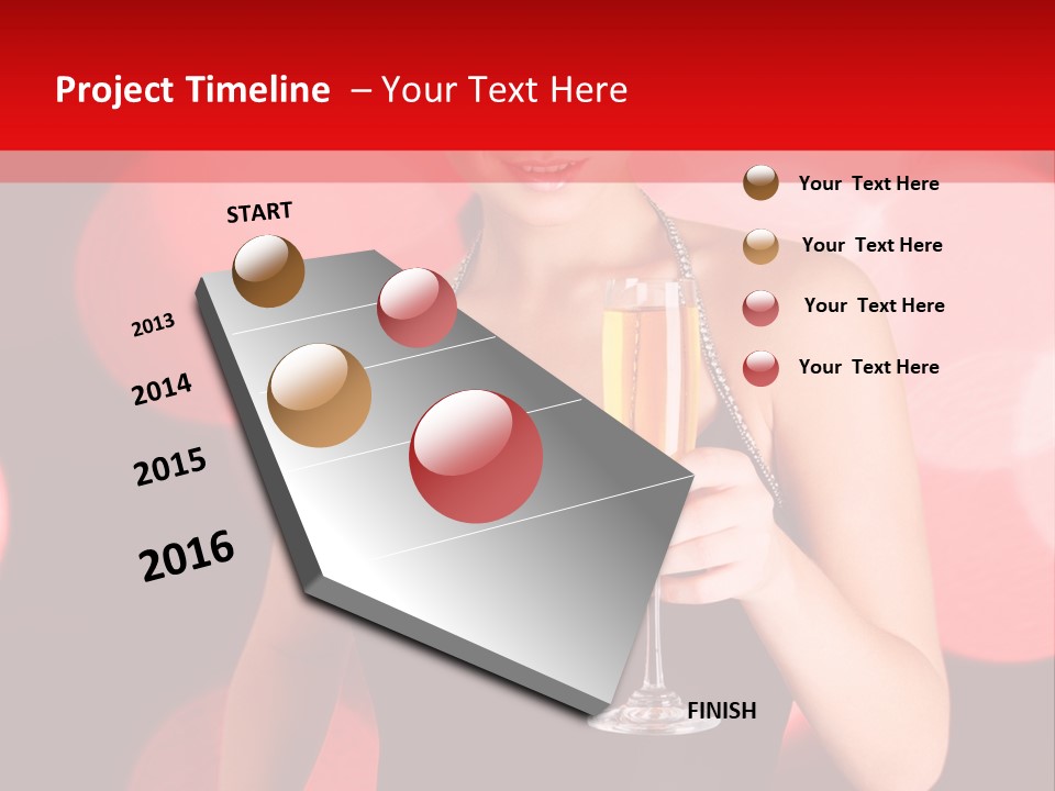 Human Young Sensual PowerPoint Template