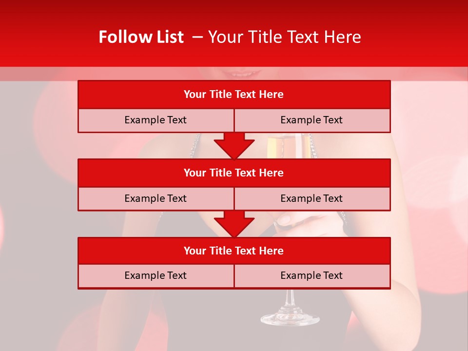 Human Young Sensual PowerPoint Template