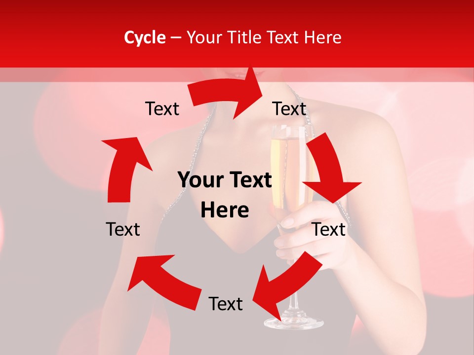 Human Young Sensual PowerPoint Template