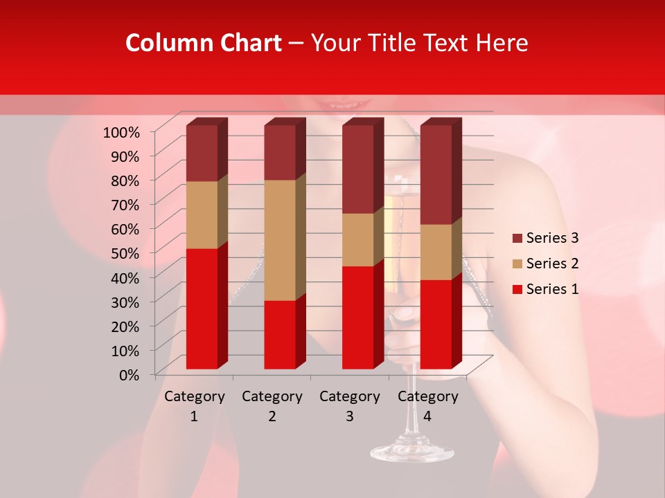 Human Young Sensual PowerPoint Template